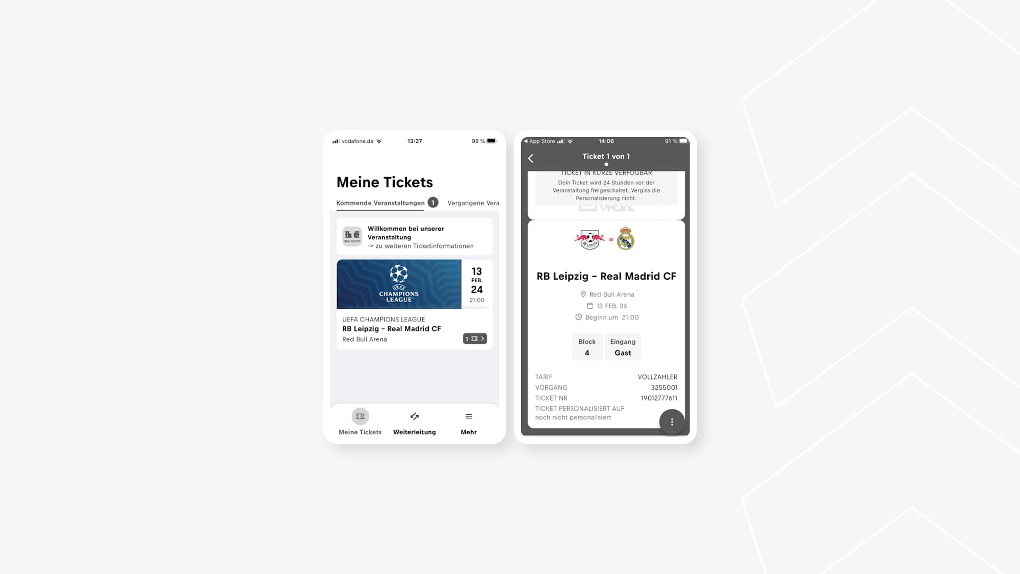 Ticketing Rba RBA Ticket App: Digitales Ticket für Gästefans | RB Leipzig